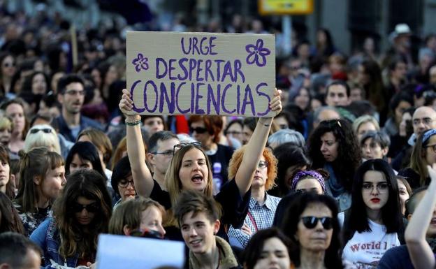 Manifestación en contra de la sentencia de 'La Manada'.