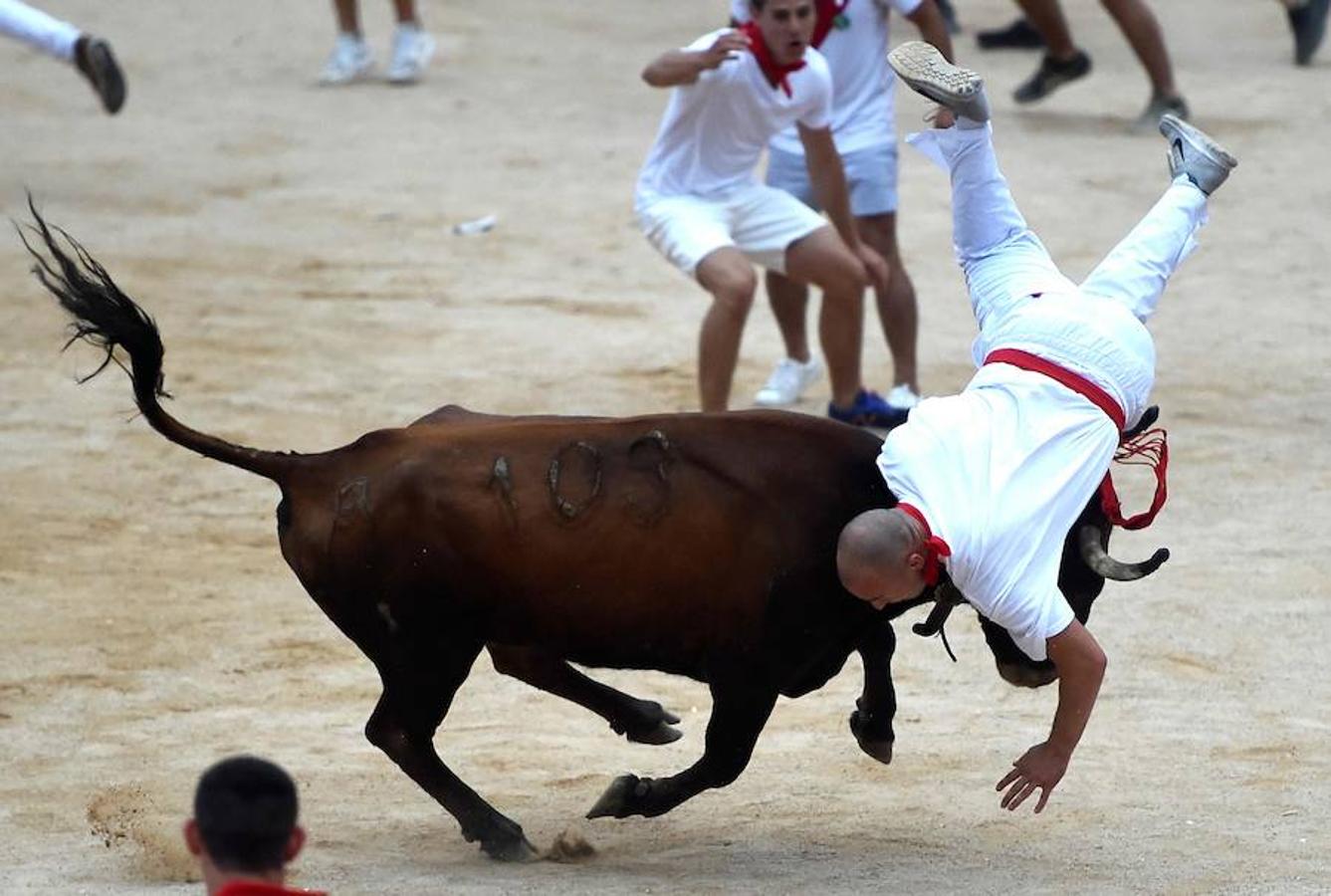 Los toros de Jandilla han provocado el segundo herido por asta de toro de estos Sanfermines.