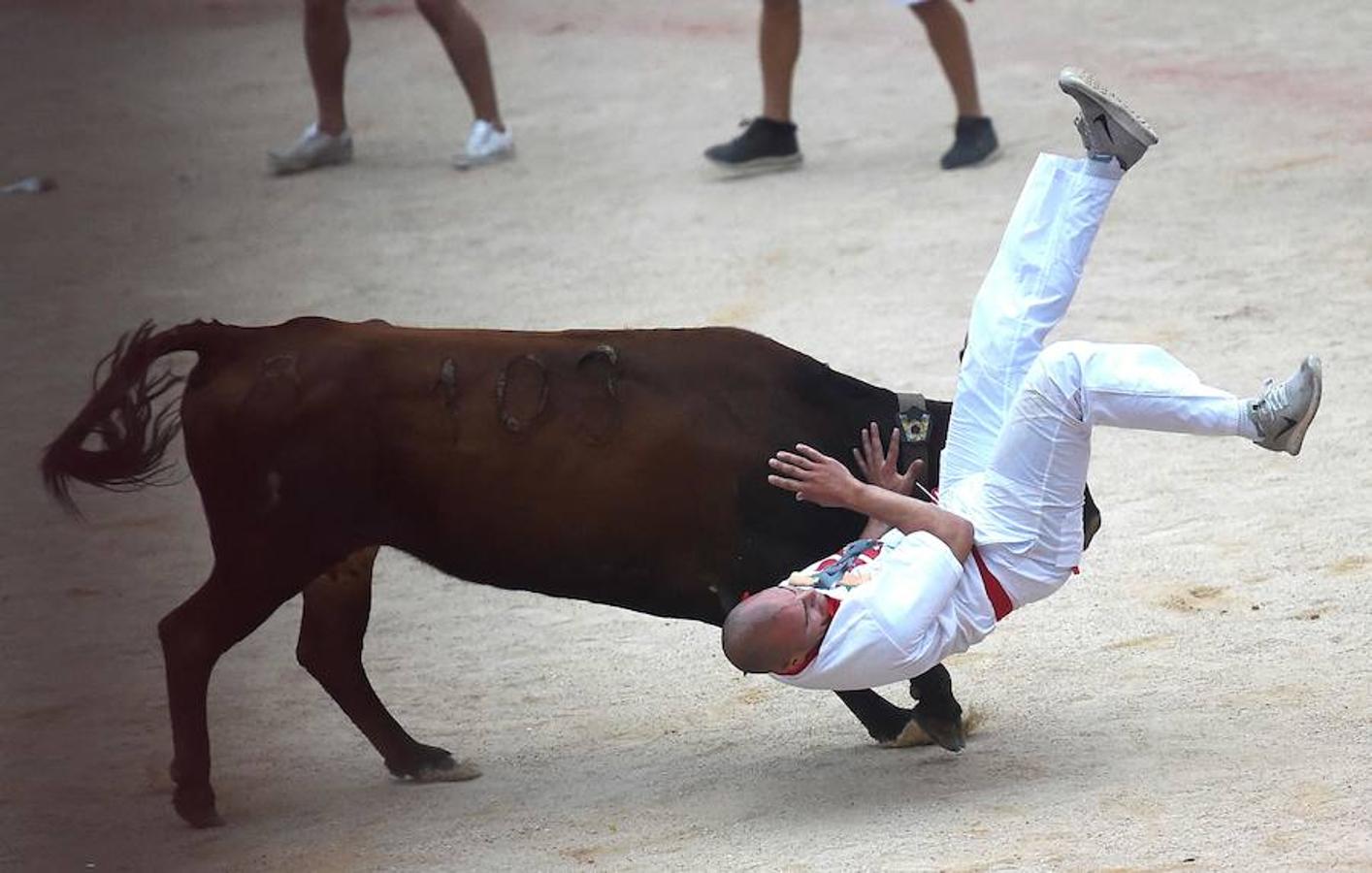 Los toros de Jandilla han provocado el segundo herido por asta de toro de estos Sanfermines.