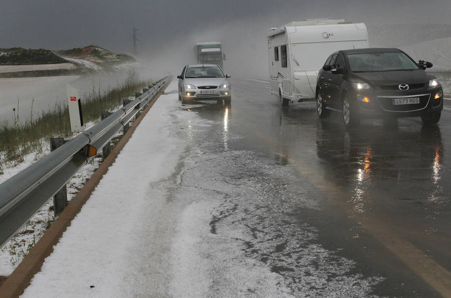 Fotos: Tormentas y granizo en Castilla y León