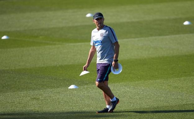 Ernesto Valverde, técnico del Barcelona. 
