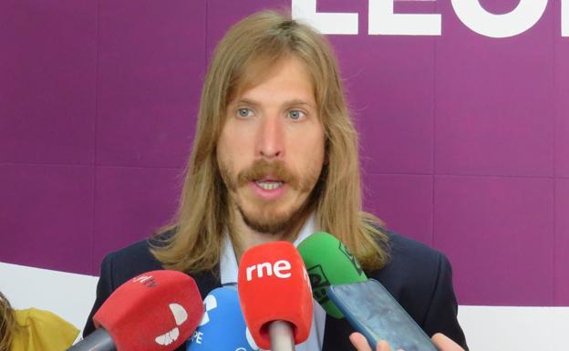 Pablo Fernández, durante la rueda de prensa.