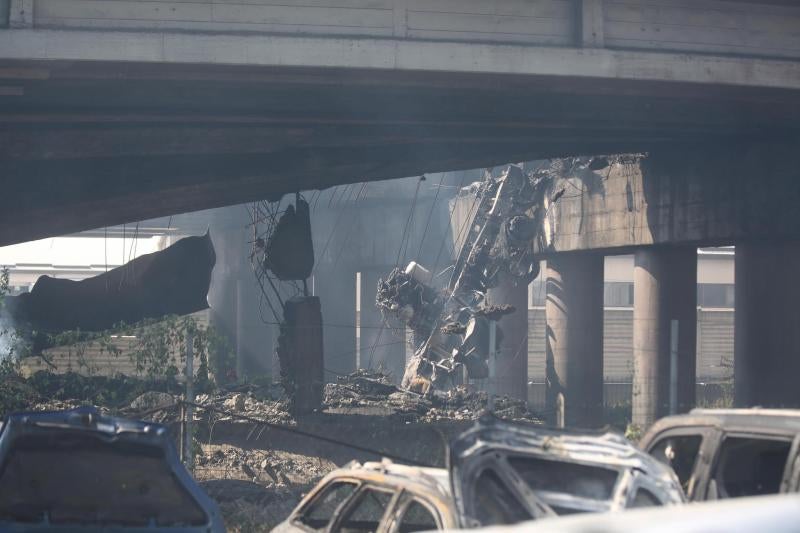 Fotos: La explosión del camión cisterna en Bolonia (Italia), en imágenes