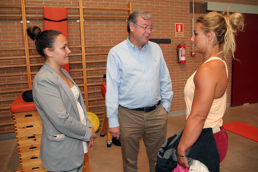 Fotos: Antonio Silván visita a la selección nacional de halterofilia