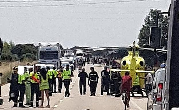 Imagen del lugar del accidente.