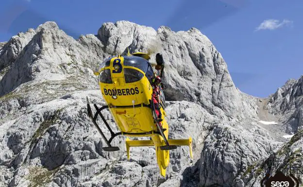 Un montañero resulta herido tras sufrir una caída en Picos de Europa