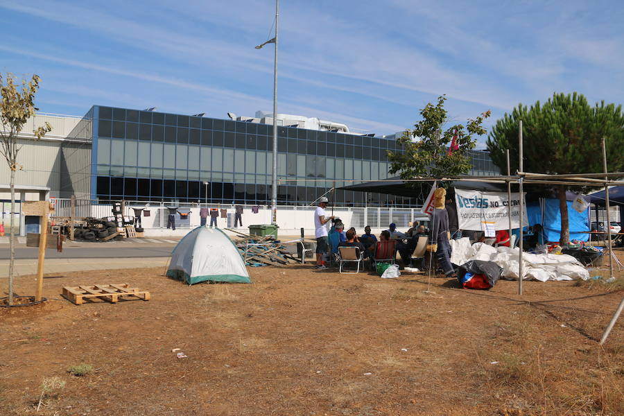 Fotos: Protesta de la plantilla de Vestas