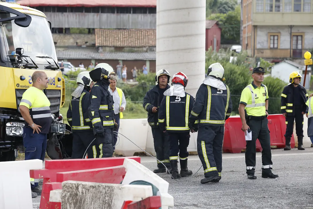 El vehículo impactó contra uno de los pilares de los nuevos accesos al PEPA