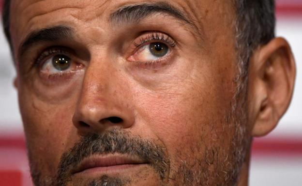 Luis Enrique en rueda de prensa