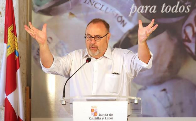 El consejero de Educación, durante la presentación del nuevo curso docente.