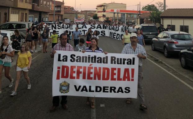 Imagen de la concentración en Valderas.