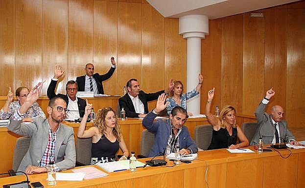 Votación en el pleno de San Andrés.