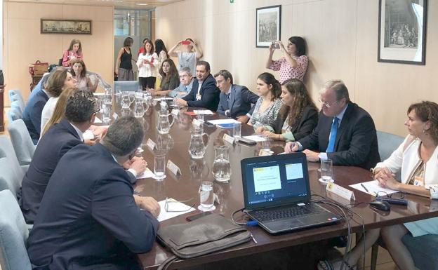 Imagen de la reunión mantenida este jueves en Madrid.