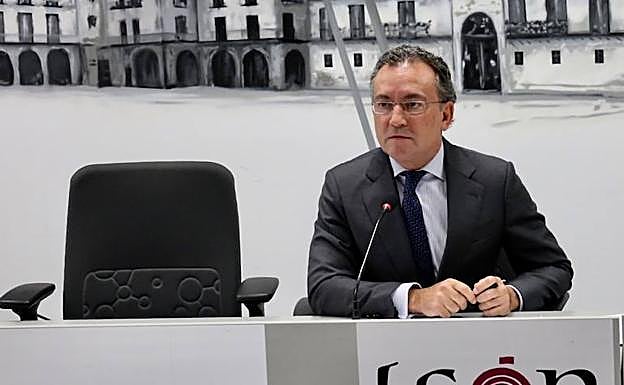 Fernando Salguero, durante la Junta de Gobierno Local. 