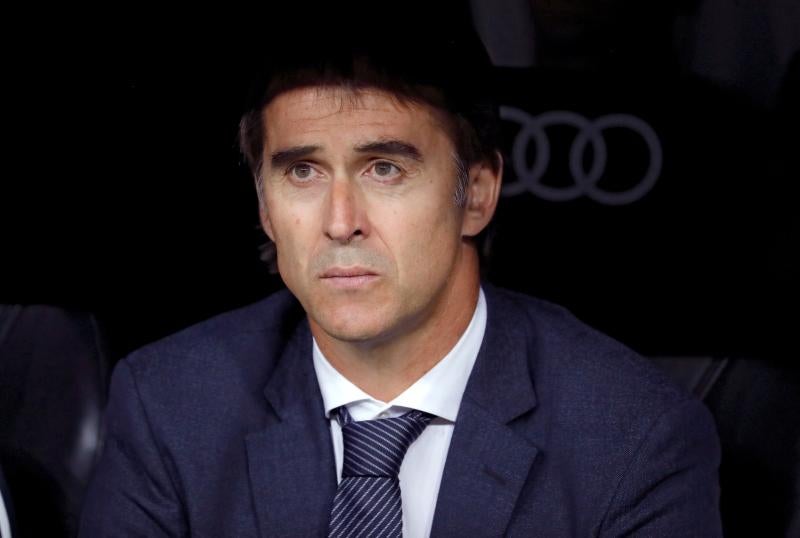 Lopetegui, durante el partido.