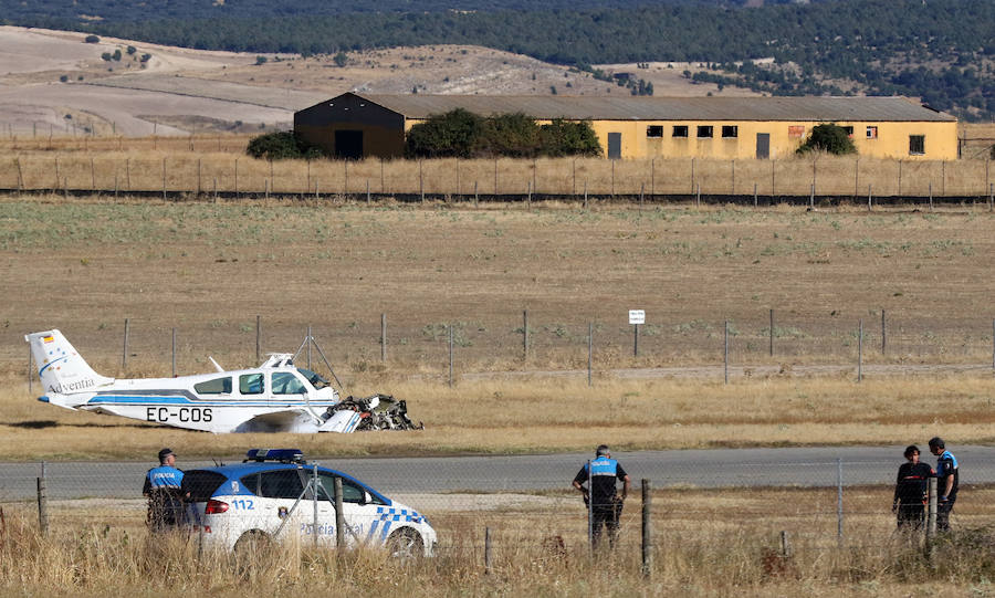 Fotos: Sin un rasguño, tras estrellarse con su avioneta en Fuentemilanos