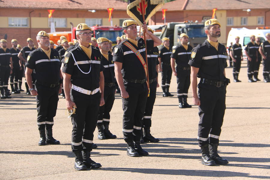 El V Batallón de Intervención en Emergencias de la Unidad Militar de Emergencias, con base en la localidad leonesa de El Ferral del Bernesga celebra la festividad en honor a su Patrona, Nuestra Señora del Rosario.