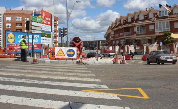 Obras que dieron lugar al nuevo carril bici.