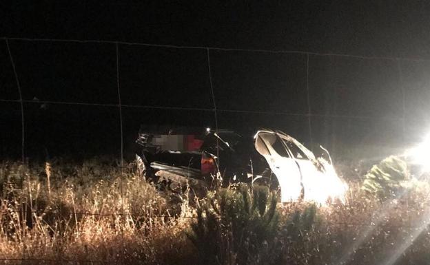 Imagen del vehículo accidentado. 