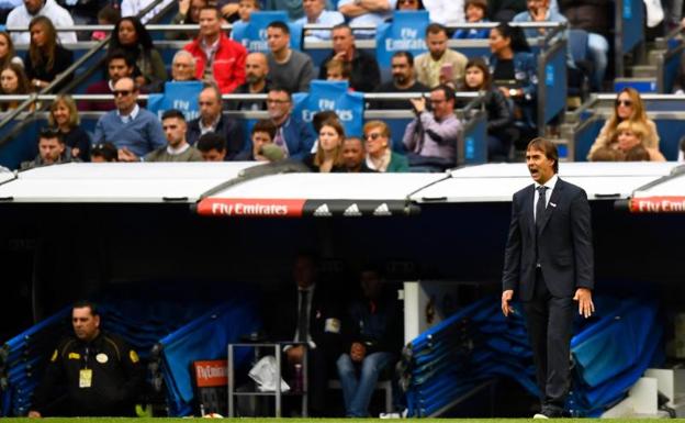 Julen Lopetegui durante el partido ante el Levante