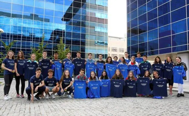 Alumnos del programa American-Dream del colegio Peñacorada