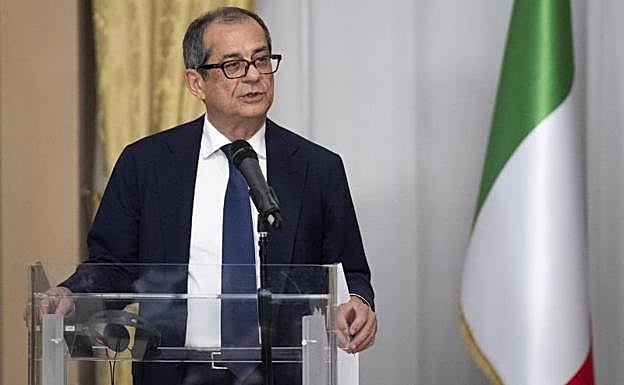 El ministro de Economía italiano, Giovanni Tria.