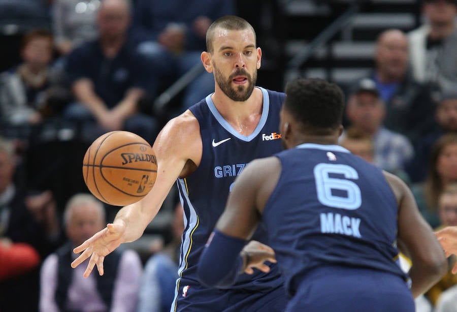 Marc Gasol firmó un 'doble-doble'