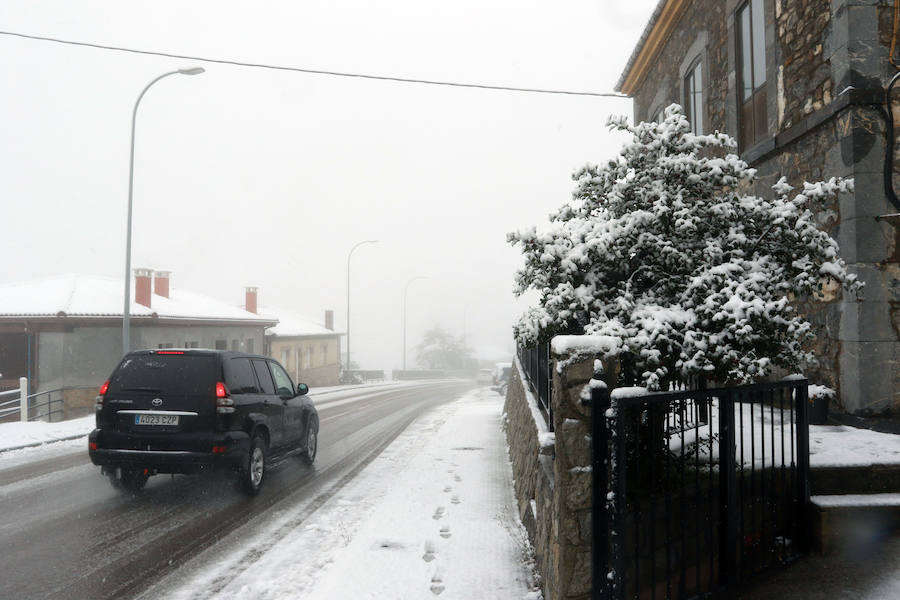 Fotos: La nieve complica la circulación de Pajares, el Huerna y Somiedo