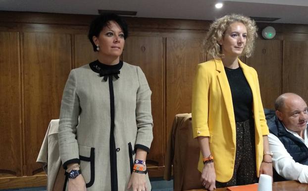 Rosa Luna y Ruth Santín, concejalas de Ciudadanos en Ponferrada.