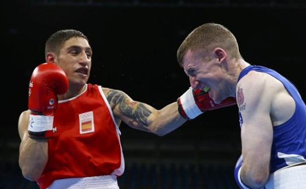 El boxeador español Samuel Carmona (i), en los Juegos de Río 2016. 