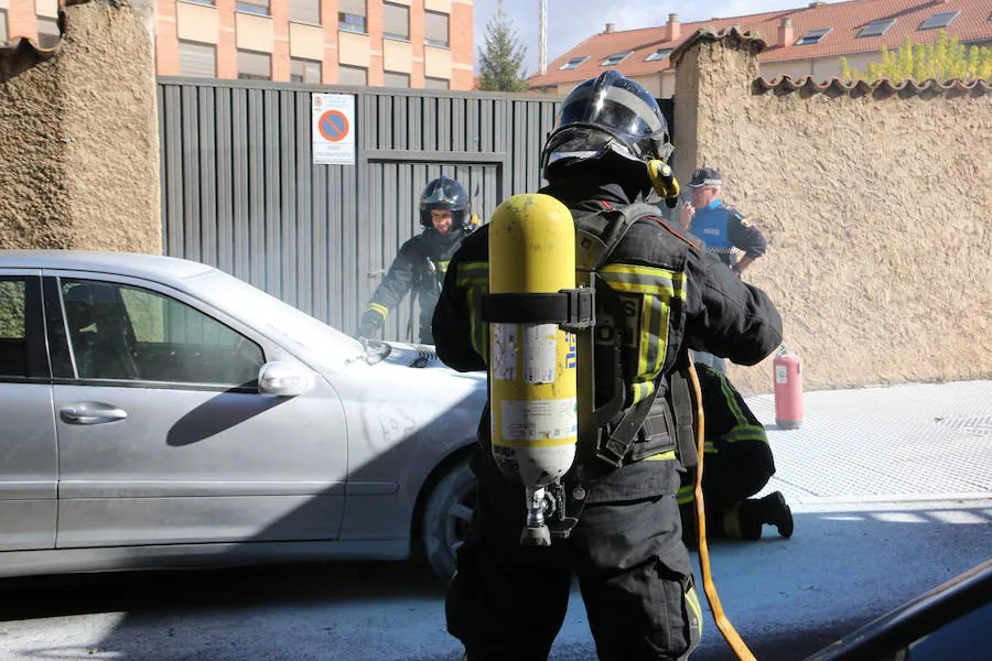 Al suceso, que se produjo sobre las 12.30 horas de este viernes, acudieron una dotación de Bomberos y varias patrullas de la Policía Local