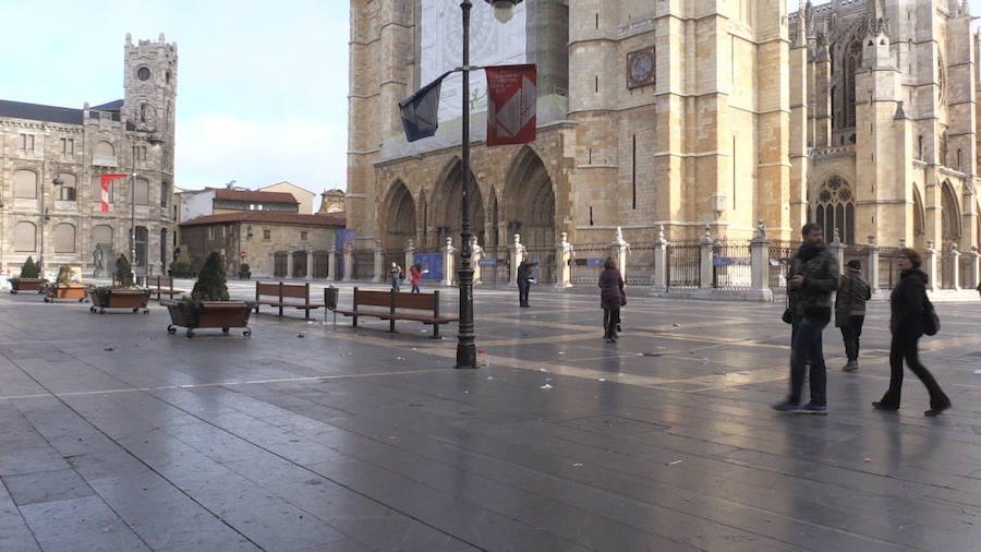 Fotos: La limpieza no madruga en León