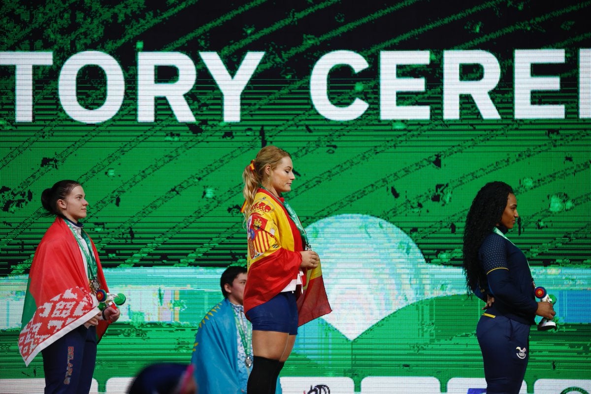 Fotos: Lydia Valentín, en el Campeonato del Mundo de Halterofilia de Turkmenistán