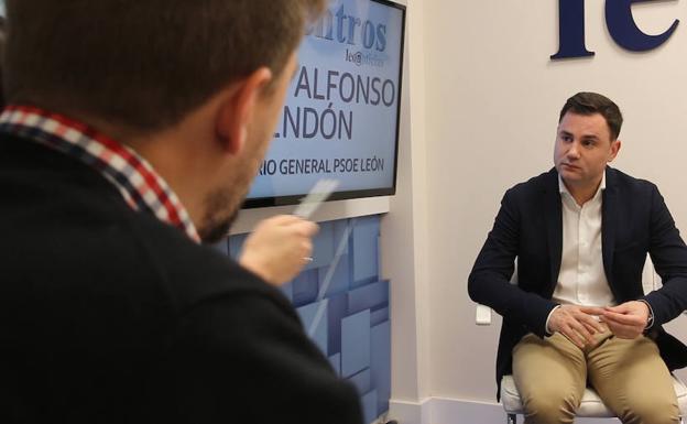 Javier Cendón, durante su entrevista a leonoticias. 