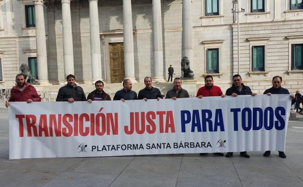 USO pide en el Congreso «igualdad» para los trabajadores de las contratas mineras en el Plan del Carbón