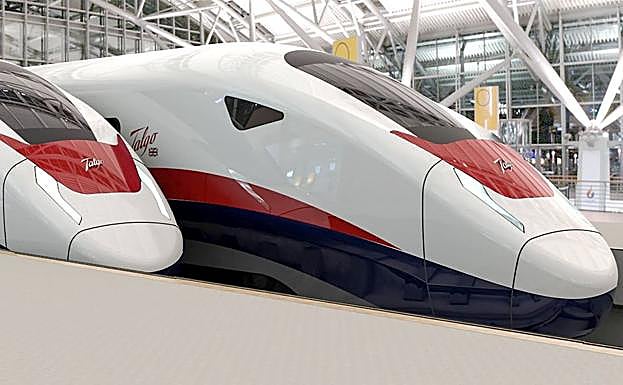 Imagen de los trenes Talgo modelo 'Avril' que también circularán por la Variante.