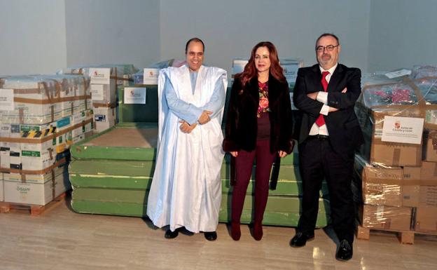 Mohamed Labat, Silvia Clemente y Fernando Rey. 