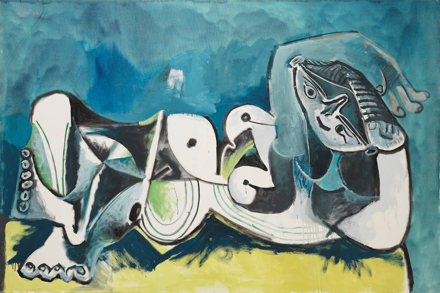 Desnudo tumbado de Pablo Picasso. Óleo sobre lienzo, 130,2 x 197,5 cm.