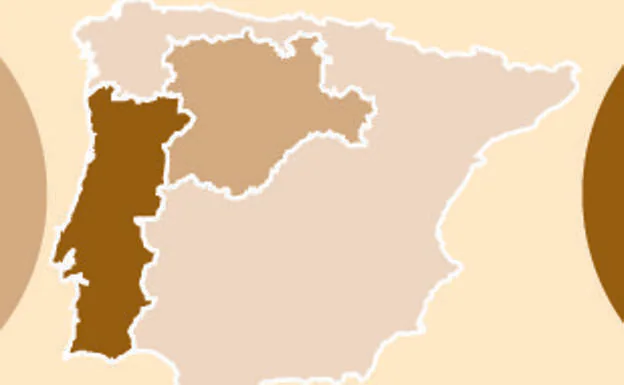 Castilla y León y Portugal en datos . 