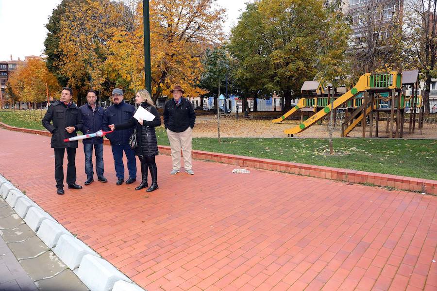 Fotos: Visita institucional al trazado ferroviario del barrio de San Mamés