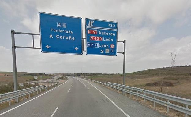 Imagen de la autovía León-Astorga.