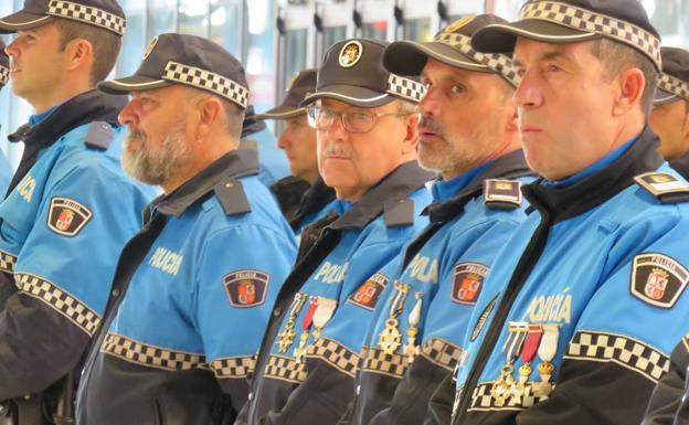 Agentes de la Policía Local de León.