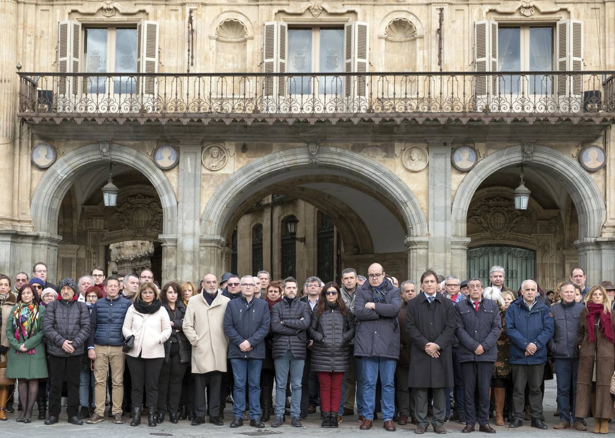 Concentración en la Plaza Mayor de Salamanca.