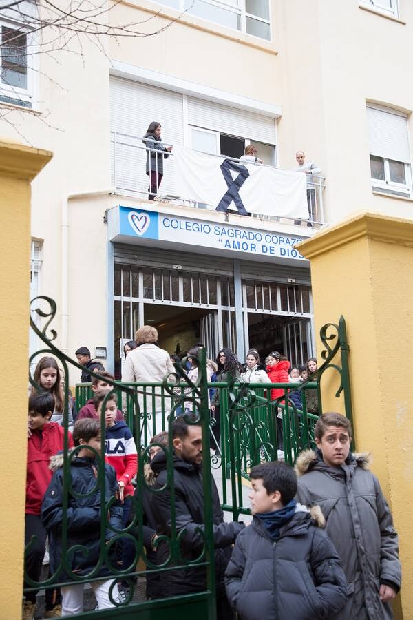 Concentración en el colegio Amor de Dios de Zamora.