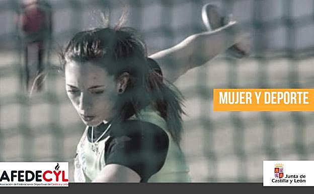 La lanzadora de disco, Inés Venero, embajadora de la Igualdad de Afedecyl en León