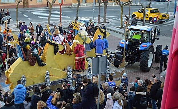 Un momento de la cabalgata en Villaquilambre. 