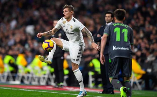 Toni Kroos, durante el partido del domingo contra la Real Sociedad. 