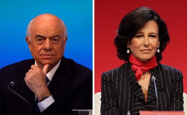 Francisco González y Ana Botin. 