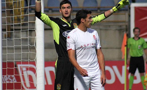 Unai Albizua, en un partido de esta temporada.