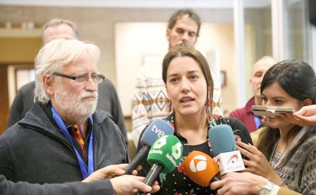 Ana Marcello, este miércoles, durante su rueda de prensa.